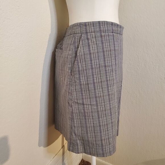 Cutter& Buck gray plaid skort 6 - Picture 3 of 10